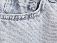 Прямые джинсы с высокой посадкой для девочек, Серый