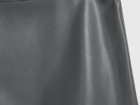 Юбка миди из искусственной кожи, Серый