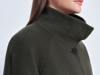 Пальто из шерсти и шелка