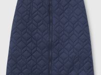 Стеганая юбка А-силуэта