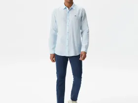 Мужская рубашка Lacoste из смеси льна