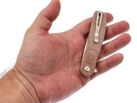 Складной нож Tenable Einar, сталь NItro-V, рукоять микарта, коричневый