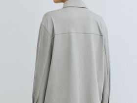 Рубашка из искусственной замши, Серый