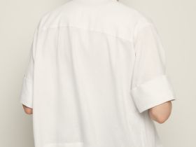 Блузка свободного кроя с добавлением льна