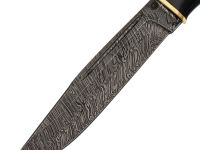 Нож Варан, сталь дамаск, рукоять граб кожа