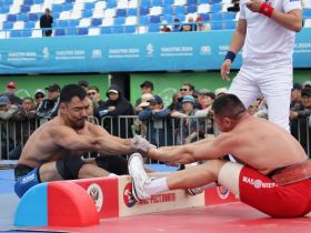Стали известны победители соревнований по мас-рестлингу и борьбе корэш на Сабантуе