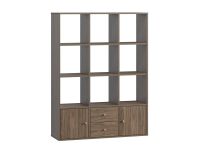 Стеллаж Кейн 2-112x149 Орех Карини