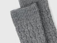 Носки из пряжи с шерстью, Серый