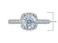 Кольцо из белого золота э4712кц08191300