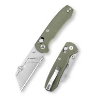 Складной нож Trivisa Puppy-GM, сталь SK5, рукоять зеленая микарта