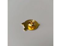 Значок эмалированный "Голубь" (синий)