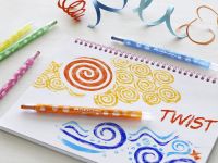 Набор карандашей цветных восковых Faber-castell 12 цв., выкручиващийся стержень, картон упак