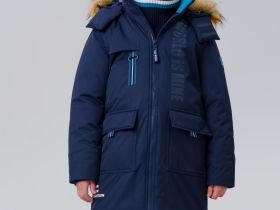 Пальто текстильное с полиуретановым покрытием для мальчиков