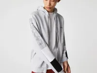 Мужская флисовая толстовка Lacoste на молнии