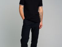 Брюки текстильные джинсовые утепленные флисом для мужчин