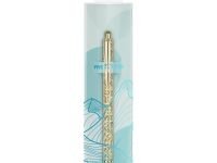 Ручка шариковая автоматическая MESHU "Gold shimmer" 1,0 мм, синяя