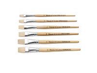 Кисть щетина №14 плоская "Tintoretto" на короткой ручке