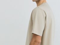 Футболка из мерсеризованного хлопка, Бежевый
