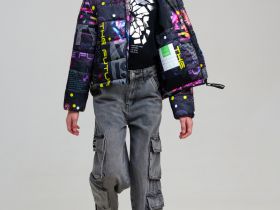 Куртка текстильная с полиуретановым покрытием для девочек