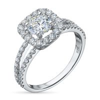 Классическое кольцо из белого золота э4712кц04175100_white