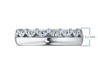 Кольцо из белого золота с бриллиантами э0901кц08200364