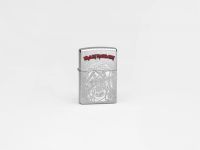 Зажигалка ZIPPO Iron Maiden с покрытием Street Chrome, латунь/сталь, серебристая