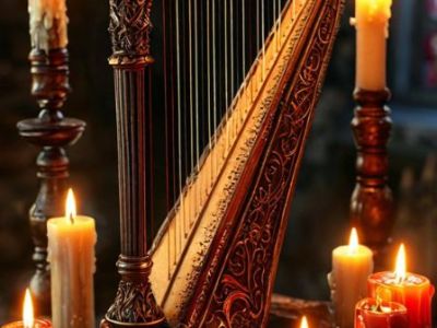 КЕЛЬТСКАЯ АРФА ПРИ СВЕЧАХ