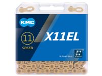 Цепь KMC X11EL Ti-N 11 скоростей, замок (золотой 118 звеньев)