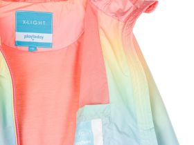 Куртка текстильная с полиуретановым покрытием для девочек (ветровка)