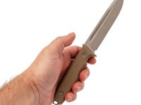 Нож Тактик, сталь AUS10co, рукоять G-10 песочный