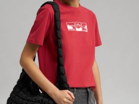 Удлиненная футболка прямого кроя из джерси