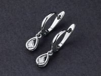 Серьги из белого золота с бриллиантами э0901сг01132700