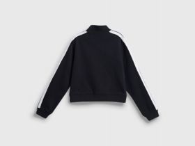 Толстовка на молнии для девочек, Черный