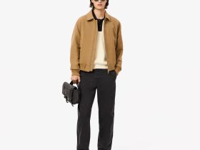 Мужские хлопковые брюки Lacoste свободного кроя