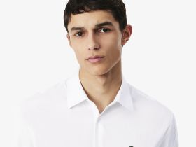 Мужская хлопковая рубашка Lacoste