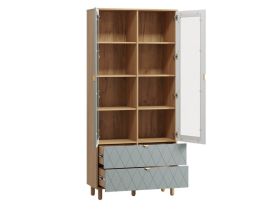 Витрина Теджонс 2-93x204 Ромб Мятный