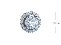 Пусеты из белого золота э4712пс10220106_white