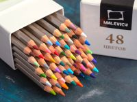 Набор профессиональных цветных карандашей Малевичъ GrafArt PRO, 48 цветов