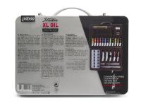 Набор масла Pebeo "Studio XL" 12цв*12 мл, 5цв*20мл в металлическом кейсе