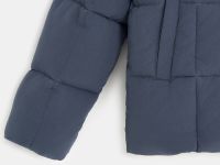 Пуховик с воротником-стойкой и съемным капюшоном