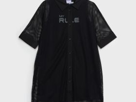 Комплект трикотажный для девочек: платье-футболка, туника