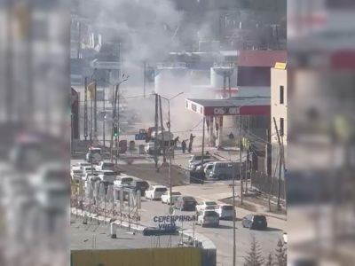 В Якутске на автозаправке произошло возгорание