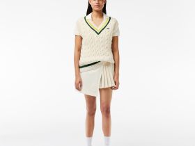 Платье Lacoste с поясом из ткани Пике