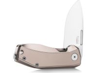 Складной нож LionSteel NANO, сталь MagnaCut, рукоять титан, бронзовый