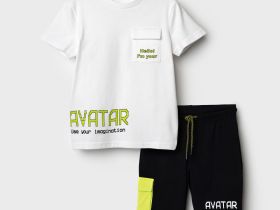 Комплект трикотажный для мальчиков: фуфайка (футболка), шорты