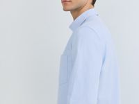 Рубашка из ткани оксфорд, Голубой