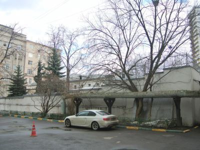 Служебная постройка (гараж), 1910 г., 1950-е гг., гражданский инженер А.Н.Зелигсон