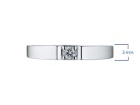 Помолвочное кольцо из белого золота с бриллиантом э4001кц06159100