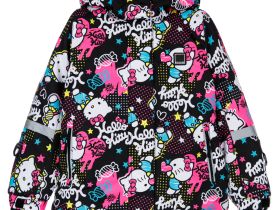 Куртка текстильная с полиуретановым покрытием для девочек