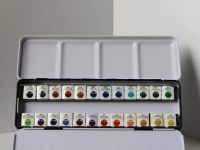 Набор акварели студийной Super Vision "Studio" 24 цвета в металлическом пенале